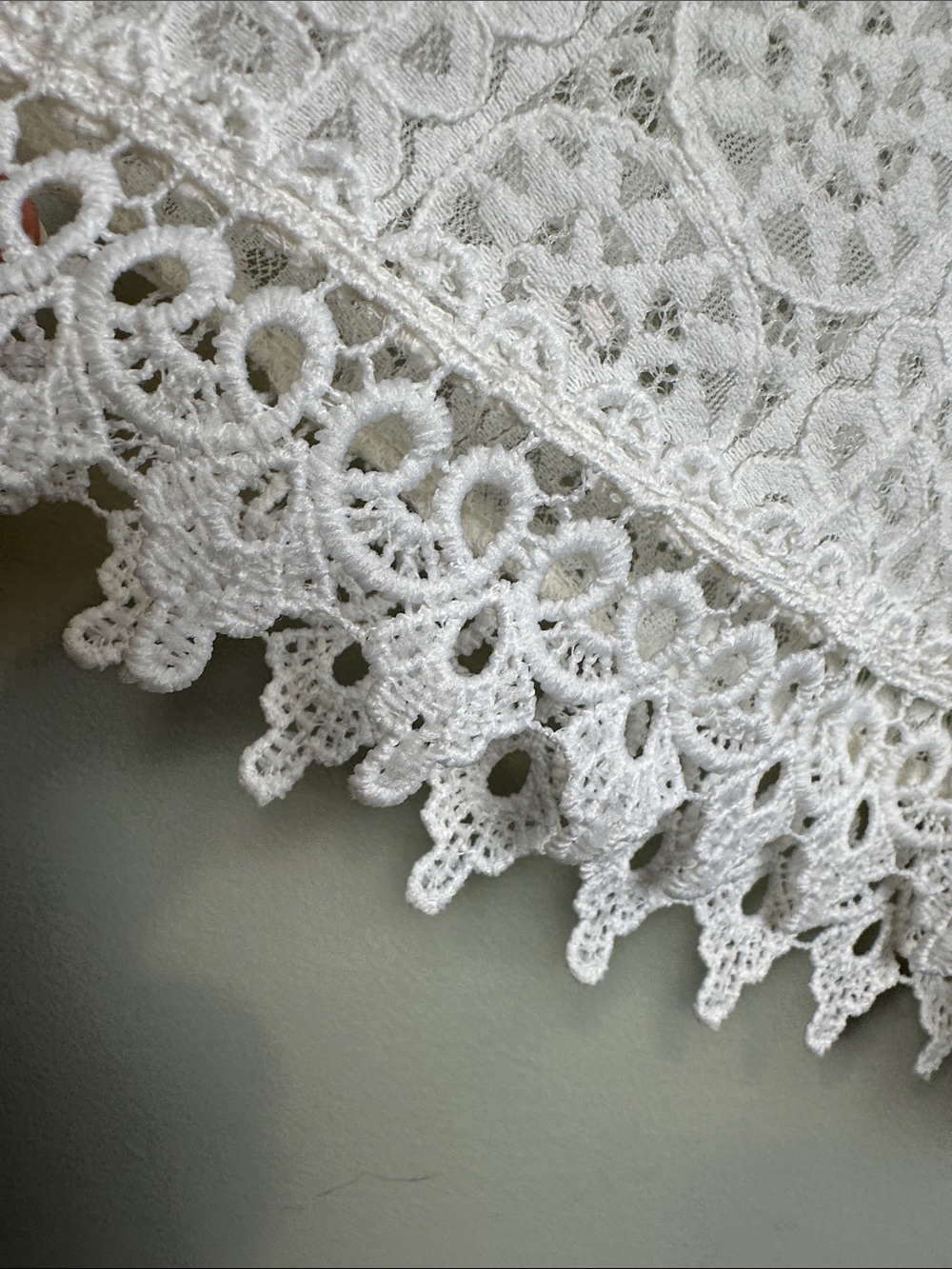 Italy made Embroidered White Lace Peasant Top floral boho hippie daisy feminine - Picture 5 of 10